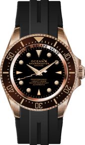 OceanX Sharkmaster Bronze Lightning Bolt Special Edition 500 Meters Automatic Diver SMB513