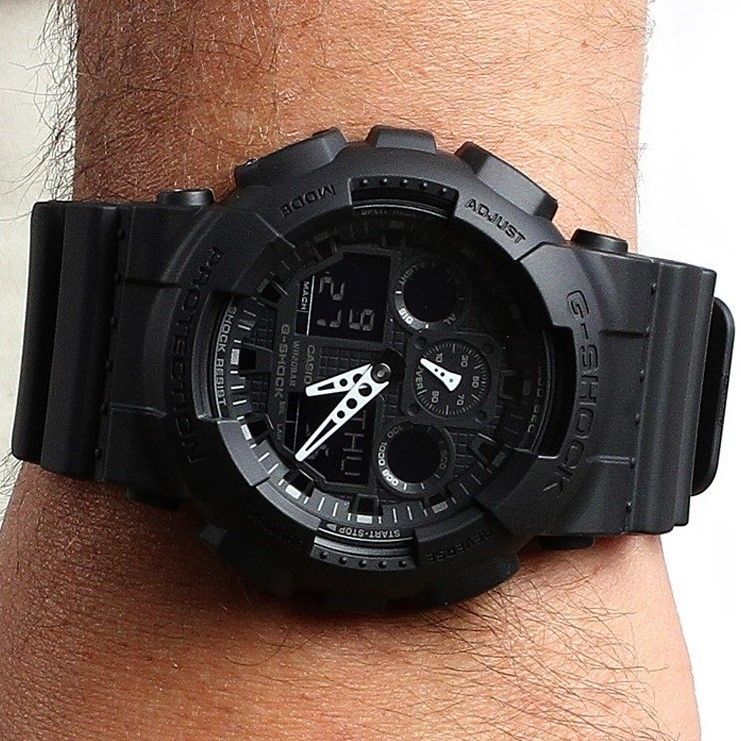 Casio G Shock Black Ga 100 1a1er